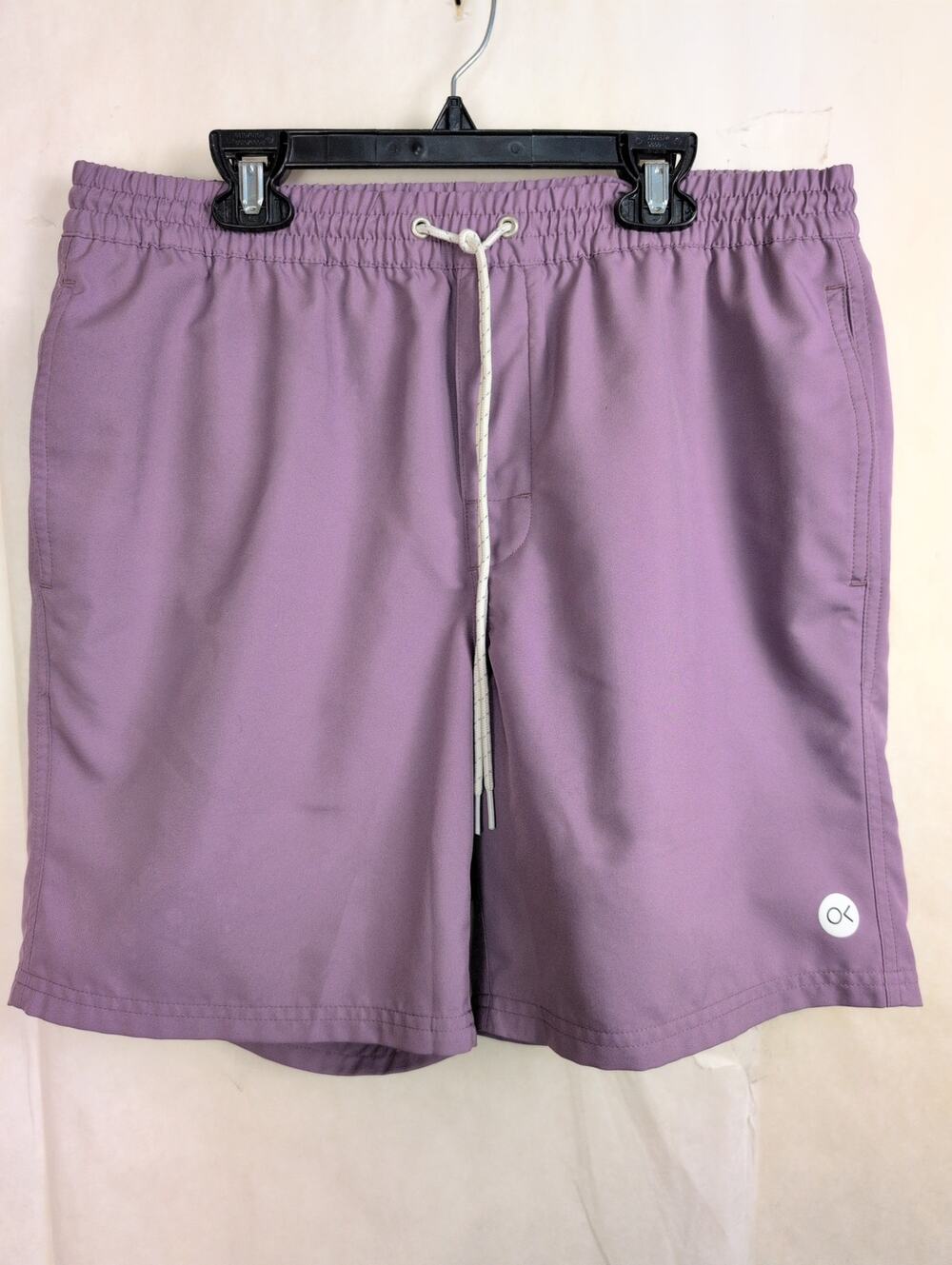 Outerknown Nomadic Volley purple pull on drawstring board shorts Size M Swim